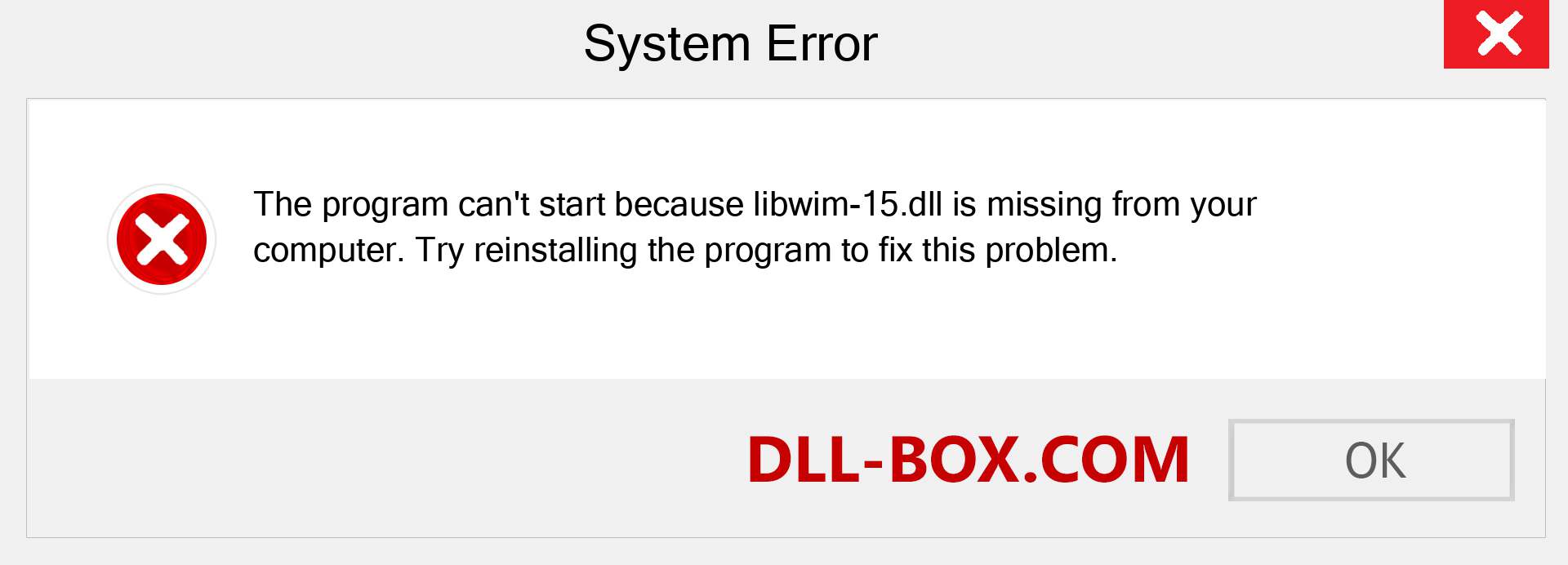  libwim-15.dll file is missing?. Download for Windows 7, 8, 10 - Fix  libwim-15 dll Missing Error on Windows, photos, images